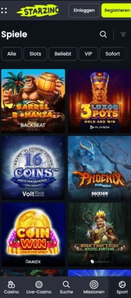 starzino app